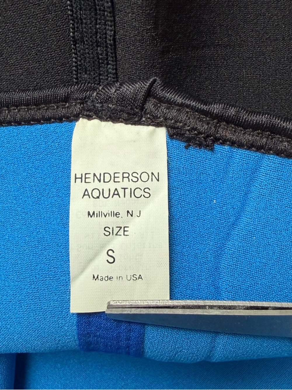 Henderson Women’s Neoprene Hooded Vest in Black with Blue Lining - Picture 2 of 5